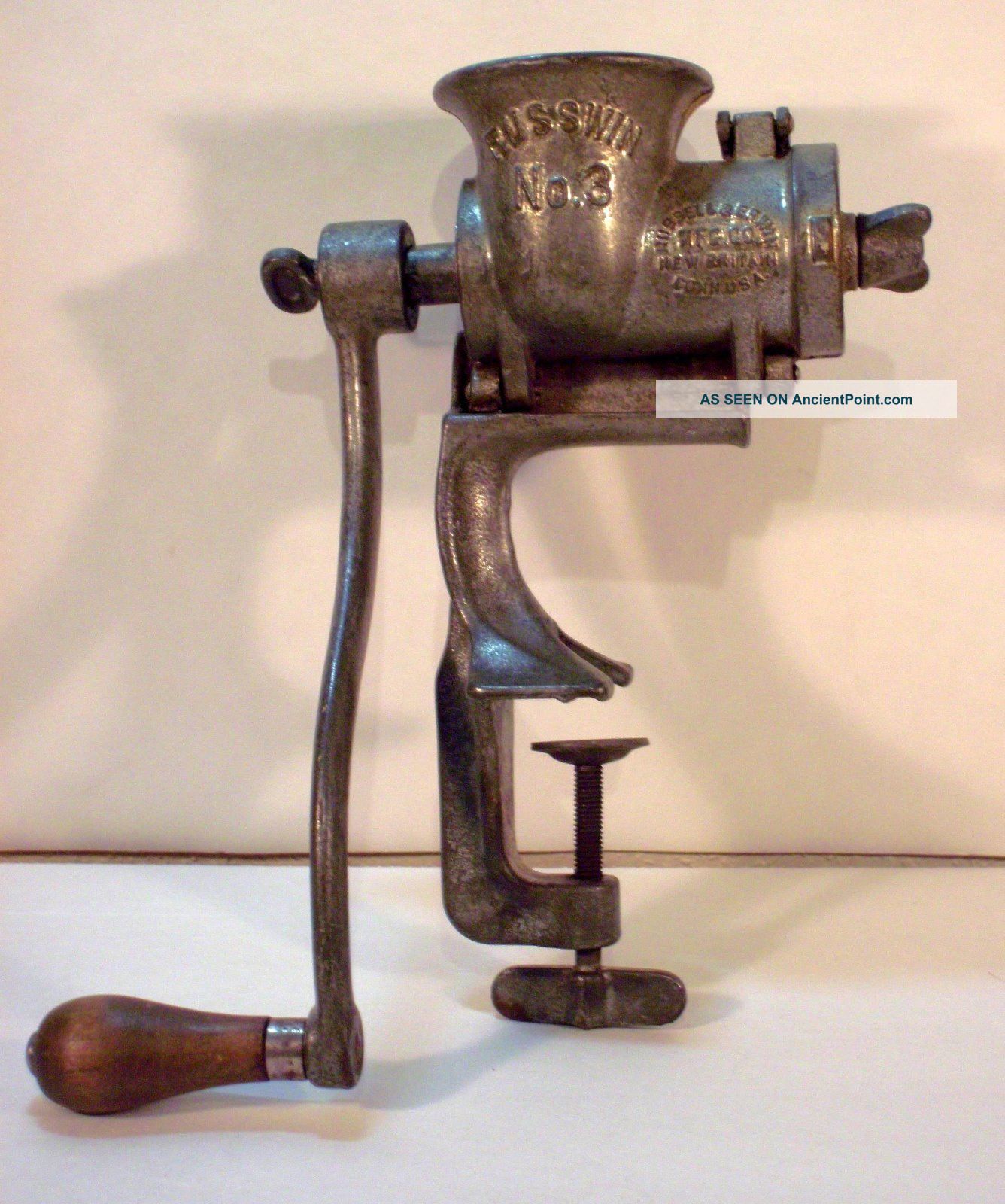 Antique Russwin No.  3 Meat Grinder,  Made In The Britain,  Cn,  Usa Meat Grinders photo