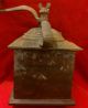 Decorative Victorian Coffee Grinder Dovetail Wood Missing Innards And Drawer Other Antique Home & Hearth photo 6