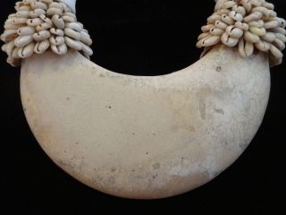 Exotic White Stone Shel Tribal Necklace Papua Guinea Fashion Style photo