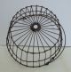 Antique Primitive Metal Wire Egg Basket W/ Handle Chickens Farm Primitives photo 2