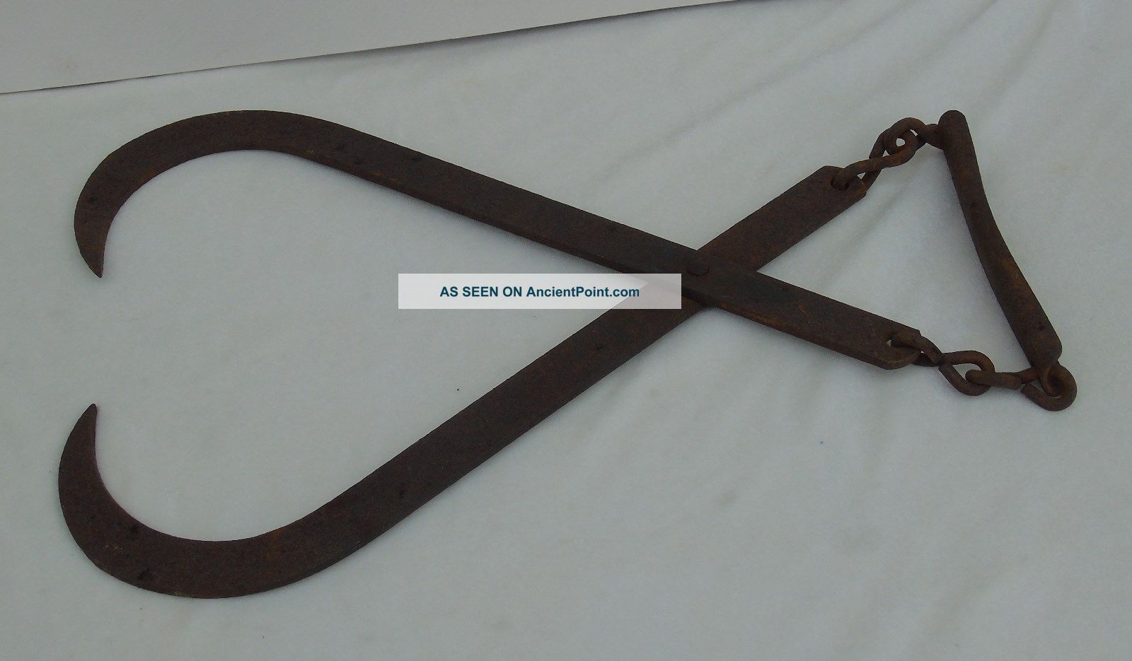 Antique Primitive Metal Block Ice Tongs Rustic Decor Primitives photo