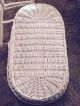 Vintage Large Wicker Doll Crib Bassinet With Chair Baby Cradles photo 4