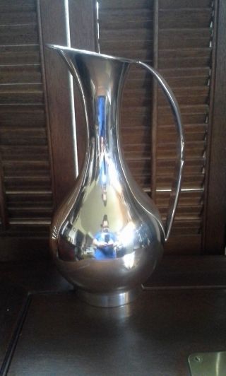 Jlr Juventino Lopez Reyes Mexico Footed Sterling Silver Water Pitcher Not Scrap photo