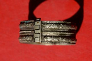 Medieval Billon (silver) Crusader Or Templar Bracelet Decorated 1300 Ad photo