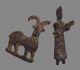2 Ancient Authentic Luristan Bronze Figurials,  Nr Near Eastern photo 1