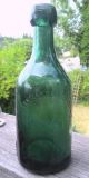 Dyottville Glass Philadelphia Pa.  Teal/green Blob Top Graphite Pontil Soda Bottles photo 1