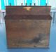 Antique Perpetual Desk Caddy Cabinet Ink Well Holder Calendar Other Antique Woodenware photo 4