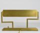A Mid Century Modern Bauhaus Style Cubist Brass Finish Desk Bank Lamp,  Sharp Mid-Century Modernism photo 2