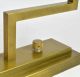 A Mid Century Modern Bauhaus Style Cubist Brass Finish Desk Bank Lamp,  Sharp Mid-Century Modernism photo 6