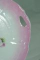 Vintage Porcelain Cut Out Handles Pink Embossed Cake Plate Floral Plates & Chargers photo 2