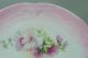 Vintage Porcelain Cut Out Handles Pink Embossed Cake Plate Floral Plates & Chargers photo 6