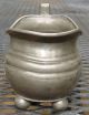 Antique Pewter Creamer,  Ball Feet,  C.  1830 Metalware photo 2