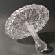 American Brilliant Rare Ohio Cut Glass Antique Fern Stick Dish Handled Bowl Abp Bowls photo 7