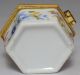 Chinese Folk White Porcelain Belle Hexagon Flower Jewel Casket Jewellery Box 002 Other Antique Chinese Statues photo 2