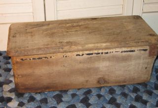 Antique Wooden Candle Box Old Dry Red Paint All Early Make - Do Cupboard photo