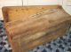Antique Wooden Candle Box Old Dry Red Paint All Early Make - Do Cupboard Primitives photo 6