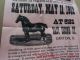 1912 Canton Horse Exchange Poster Broadside Canton Ohio Antique 19 X 13 Primitives photo 1