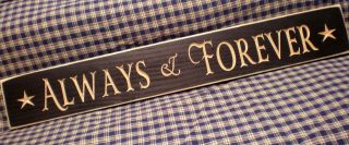 Rustic Primitive Country Wood Sign Carved Letters 