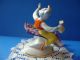 Vintage Porcelain Hungarian Hollohaza Aladdin ' S Magic Carpet To Handpainted Figurines photo 3