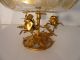 Vintage Hollywood Regency Italian Gold Roses Glass Dish Compote Compotes photo 1