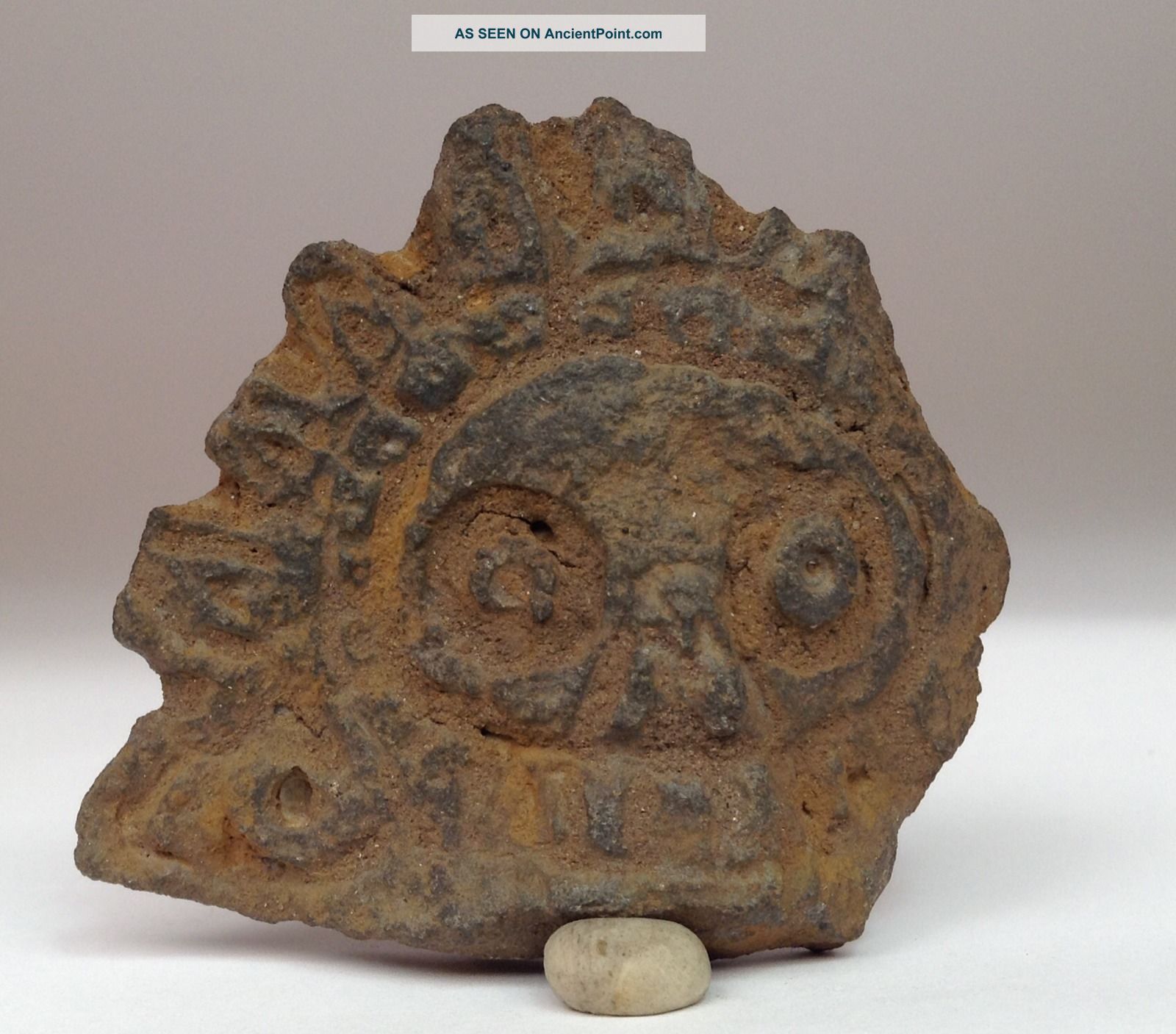 Pre Columbian Totonac Miquitztli Figure With Sun Motifs The Americas photo