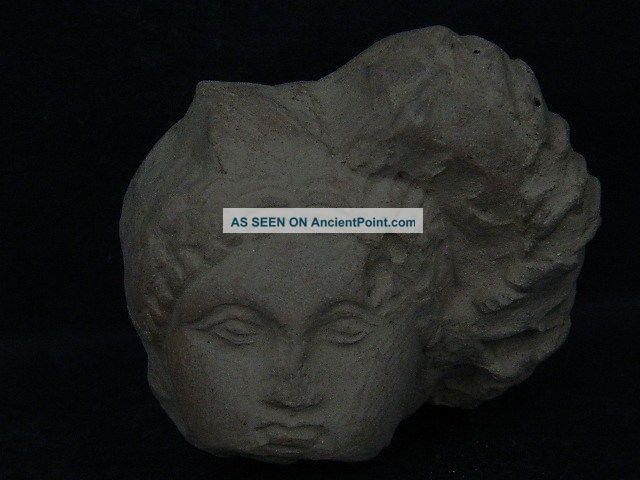 Ancient Teracotta Head Roman C.  200 Bc S1858 Near Eastern photo