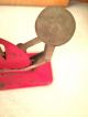 Antique Primitive Jiffy Way Red Poultry Egg Scale Well Primitives photo 2