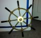 Vintage Brass Ships Steering Wheel Brown Bros & Co.  Ltd Rosebank Ironworks - Nr Wheels photo 2
