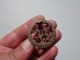 Ancient Roman Bronze Openwork Disc Brooch,  Displaying Several Axes Roman photo 1