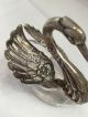 Lovely Solid Silver And Glass Swan Table Decoration/salt Circa 1930 Other Antique Sterling Silver photo 5