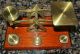 Antique Brass Postal Scale 4 Weights Mahogany Victorian 1800s British English Scales photo 3