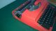 Vintage 70 ' S Typewriter Neckermann Brilliant In Red With Case Good Typewriters photo 4