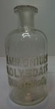 C 1890 Whitall Tatum Co Apothecary Bottle Label Ammonium Molybdate (nh4) 2 Moo4 Bottles & Jars photo 1
