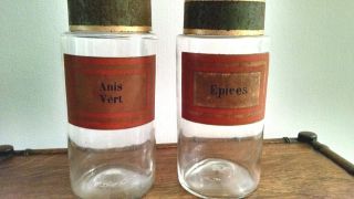 Apothecary Jars From France Early 1900 ' S - Large Pair 9 