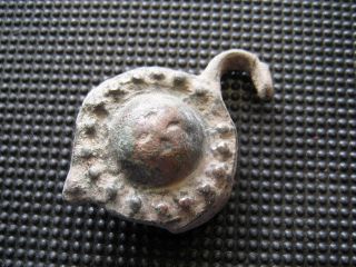 Antiques Byzantine - Medieval Bronze Buckle Found With Metal Detector photo