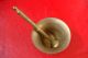 Old Antique Xix Century Hand Made Carved Bronze Mortar And Pestle No 2 Mortar & Pestles photo 8