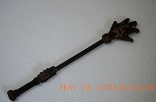 Fantastic Chinese Copper Gilt Carved Weapons - - Dragon Claw & H S Culture photo