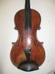 Vintage Full Size 4/4 Carletti Carlo & Figli Copy Violin W/ Old Green Case & Bow String photo 3