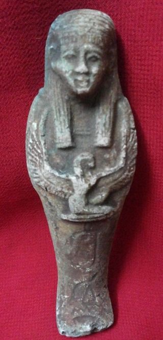 Ancient Egyptian Green Ushabti photo
