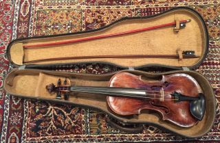 Antique Geman Violin 1782 Mittenwald Joleph Kriner Vintage Bows And Case 4/4 photo