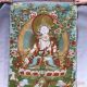 Tibetan Nepal Silk Embroidered Thangka Tara Tibet Buddha - - White Tara Paintings & Scrolls photo 1