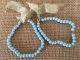 Antique 1800 ' S Rare French Twin Boys Baby Birth Glass Bead Bracelets Silk Ribbon Victorian photo 2