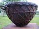 Vintage Hand Made Primitive African Tribal Metal & Rawhide Kettle Drum Other African Antiques photo 1