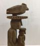 Lg Antique Kuna Indian Nuchu Shaman Carved Wood Spiritual Healing Figure Panama Latin American photo 1