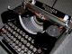 Antique Glossy Black Mercedes Selecta Typewriter Of 1939, .  76 Years Old, . Typewriters photo 9