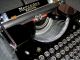 Antique Glossy Black Mercedes Selecta Typewriter Of 1939, .  76 Years Old, . Typewriters photo 6