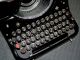 Antique Glossy Black Mercedes Selecta Typewriter Of 1939, .  76 Years Old, . Typewriters photo 8