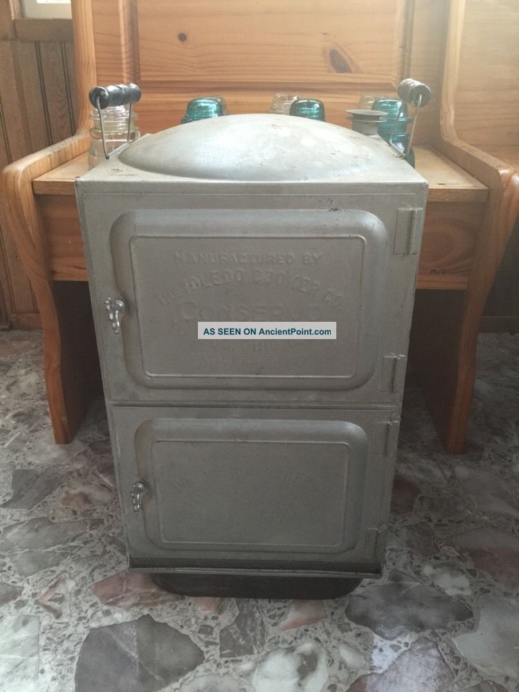 Antique Toledo Cooker Co.  Conservo Ohio 1907 Pat.  Smoker Steamer Canner Cooker Stoves photo