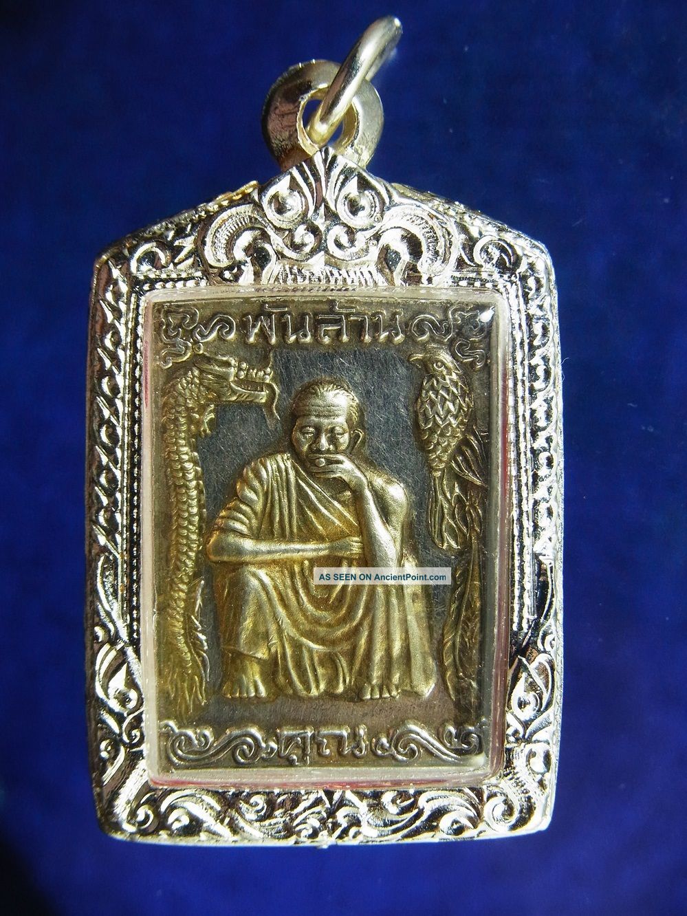 Real Silver,  Lp Koon Wat Banrai Temple Model Sao5 Koonphanlan,  Be2537 Thai Amulet Amulets photo