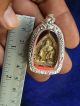Lp Koon Wat Banrai,  Materila Real Silver,  Model Sao5,  B.  E.  2536 Thai Amulet Amulets photo 2